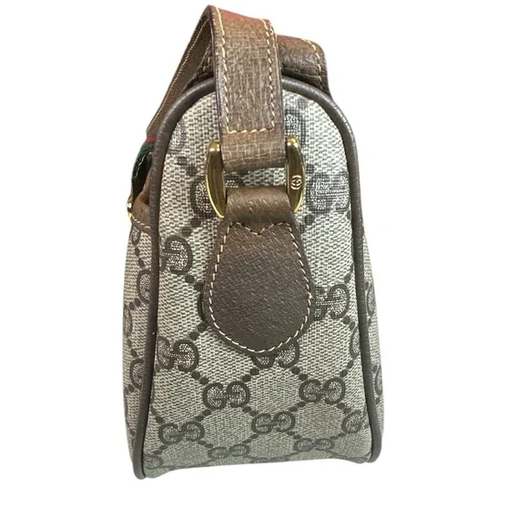 Gucci Brown vintage pvc crossbody bag - Picture 4 of 12
